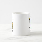 Japanisch Golden Lucky Cat "Viel Glück" Kaffeetasse (Mittel)
