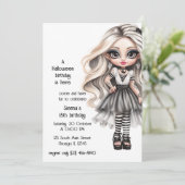 Japanisch Gothic Einladung (Stehend Vorderseite)