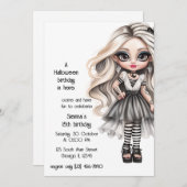 Japanisch Gothic Einladung (Vorne/Hinten)