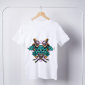Japanisch Hannya Mask Schwerter Koi Fisch T-Shirt