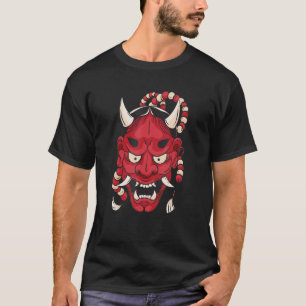 Japanisch Hannya Oni Demon Maske Japanisch Tattoo T-Shirt