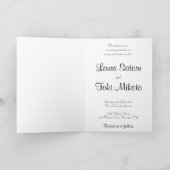 Japanisch Hochzeit Niedlich Einladung (Innenseite)