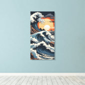 Japanisch Hokusai Wave Leinwanddruck (Insitu (Holzboden))