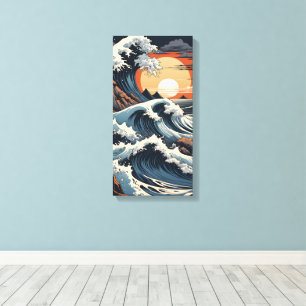 Japanisch Hokusai Wave Leinwanddruck