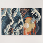 Japanisch Hokusai Wave Puzzle (Horizontal)