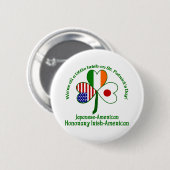Japanisch Honorar Irisch Button (Vorne & Hinten)