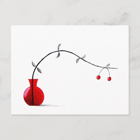 Japanisch Ikebana Chabana Postkarte (Vorderseite)