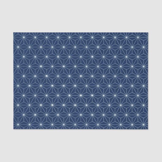 Japanisch Indigo Blue Seidenpapier (Vorderseite)