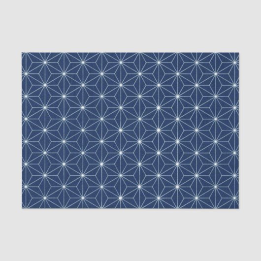 Japanisch Indigo Blue Seidenpapier (Vorderseite)