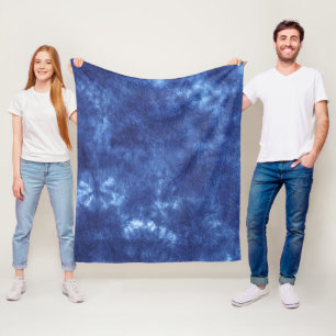 Japanisch Indigo Dye Blue Fleecedecke