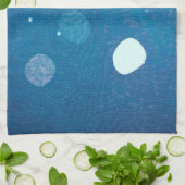 Japanisch Indigo Dye Blue Geschirrtuch (Gefaltet)