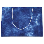Japanisch Indigo Dye Blue Große Geschenktüte (Vorderseite)