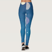 Japanisch Indigo Dye Blue Leggings (Rückseite)