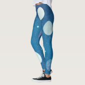 Japanisch Indigo Dye Blue Leggings (Links)