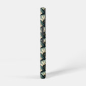 Japanisch inspiriert Aquamarin & Beige Fan Samsung Galaxy Hülle (Rechte Seite)