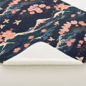 Japanisch Inspiriert Sakura Cherry Blossom Sherpadecke (3/4)