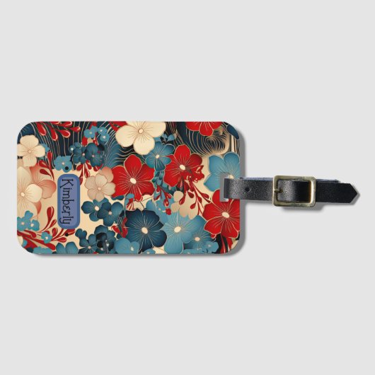 Japanisch Inspirierter Gepäckanhänger (Vorderseite (Horizontal))