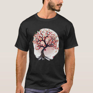 Japanisch Inspirierter Kirschblossom-Baum T-Shirt