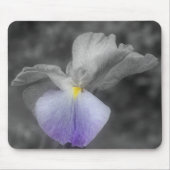 Japanisch Iris Blume Schwarz-weiß Mousepad (Vorne)