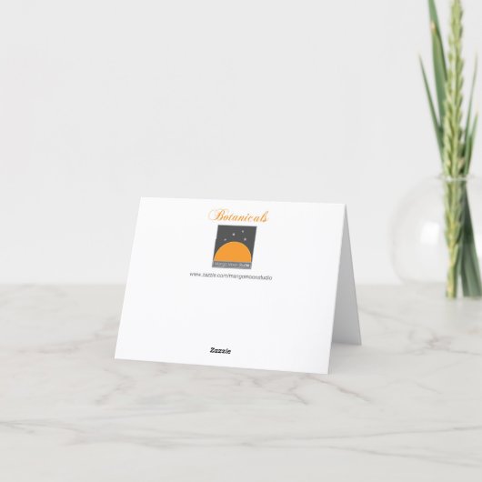 Japanisch Iris Botanisch Dankeskarte (Rückseite)