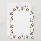 Japanisch Irisch USA Kleeblatt Family Wiedersehen Einladung (Rückseite)