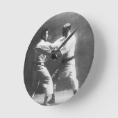 Japanisch Judoka Jigoro Kano Kyuzo Mifue Judo Runde Wanduhr (Winkel)