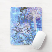Japanisch Kabuki Courtesan Fine Art Print Mousepad (Mit Mouse)