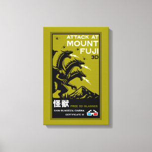 Japanisch Kaiju Art Leinwanddruck