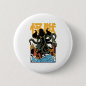 Japanisch Kaiju Cthulhu Button (Vorderseite)