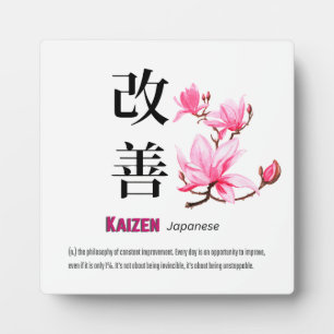 Japanisch Kaizen Plaque Fotoplatte