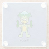 Japanisch Kappa Imp: Cartoon Yokai Glasuntersetzer (Rückseite)