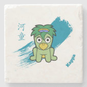 Japanisch Kappa Yokai Steinuntersetzer (Vorderseite)