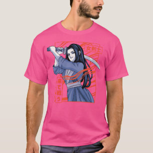 Japanisch Katana Anime Girl T-Shirt