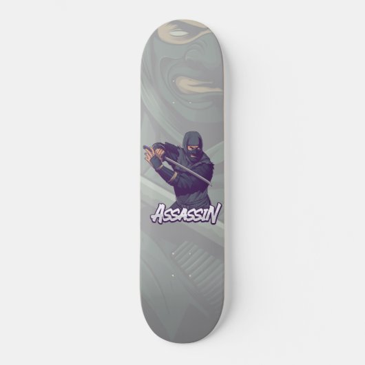 Japanisch Katana Ninja Assassin Skateboard (Vorderseite)