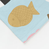Japanisch Kawaii Snacks Fleecedecke (Ecke)