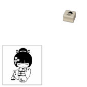 Japanisch Kimono Geisha 2 Gummistempel (Stempel)