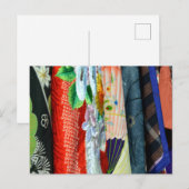 Japanisch Kimono Postkarte (Vorne/Hinten)