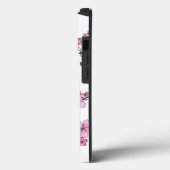Japanisch Kimono Schwarz-Weiß-Rosa Sakura Case-Mate iPhone Hülle (Rückseite / Links)