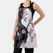 Japanisch Kimono Schwarz-Weiß-Rosa Sakura Schürze (InSitu)
