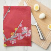 Japanisch KIMONO Textil, Bluebird Geschirrtuch (Viertel Falte)