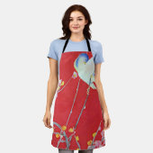 Japanisch KIMONO Textil, Bluebird Schürze (Getragen)