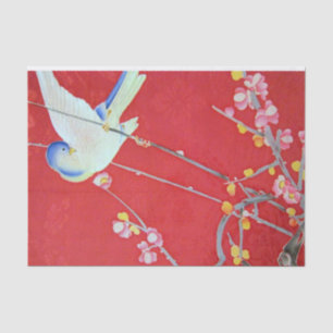 Japanisch KIMONO Textil, Bluebird Seidenpapier