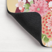 Japanisch KIMONO Textil, Blume Mousepad (Ecke)