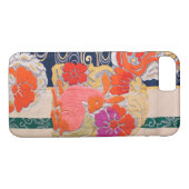 Japanisch KIMONO Textil, Kaninchen & Blume Case-Mate iPhone Hülle (Rückseite (Horizontal))