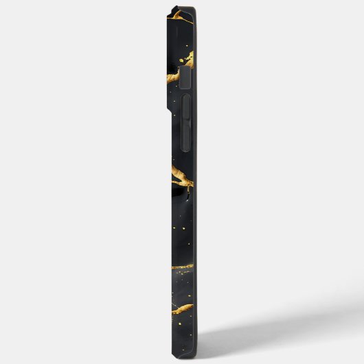 Japanisch Kintsugi Black & Gold Case-Mate iPhone Hülle (Rückseite / Links)