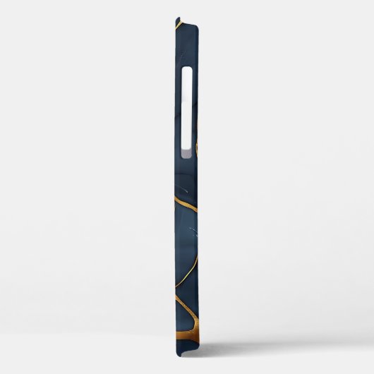 Japanisch Kintsugi Dark Blue Case-Mate iPhone Hülle (Rückseite / Links)