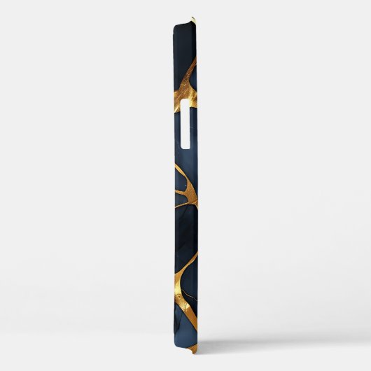 Japanisch Kintsugi Dark Blue Case-Mate iPhone Hülle (Rückseite / Rechts)