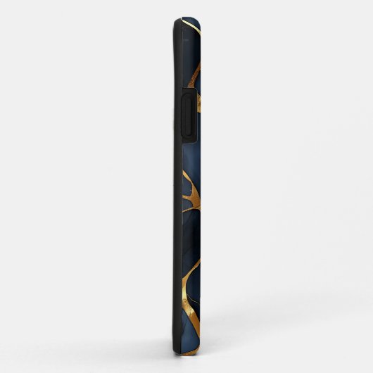Japanisch Kintsugi Dark Blue Case-Mate iPhone Hülle (Hinten/Rechts)