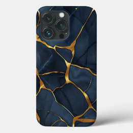 Japanisch Kintsugi Dark Blue Case-Mate iPhone Hülle