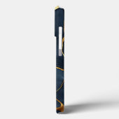 Japanisch Kintsugi Dark Blue Case-Mate iPhone Hülle (Rückseite / Links)